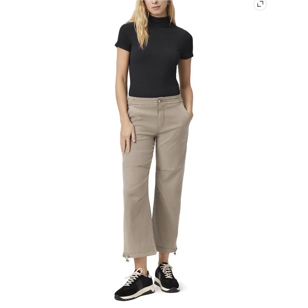 PAIGE womens Reid Jogger Vintage Moss Taupe Jogger Cropped‎ Jean 28